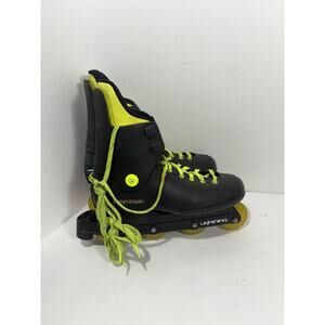 Vintage 1980s Rollerblade Lightning Inline Skates Black/Neon Yellow US Men's 10